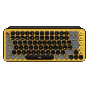 Teclado Inalambrico Bt Logitech Pop Keys 75% ( 920-010713 ) Mecanico | Gx Brown Tactile | Negro C/ Amarillo - Imagen 1