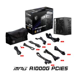 Fuente De Poder Msi (Mpg A1000g Pcie5) 1000w, Gold, Pcie Gen 5.0, Modular - Imagen 3