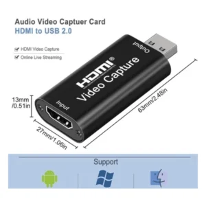 Capturador De Video Hdmi A Usb 3.0 Seisa (Hu-03) Negro - Imagen 3