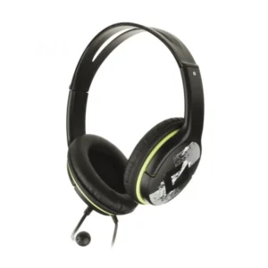 Auricular Genius (Hs-400a) Negro Con Verde, Jack X2 - Imagen 1