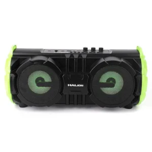 Parlante Portatil Halion (Ha-r39) 100w, Negro Con Verde, Usb/fm/bluetooth, Karaoke - Imagen 1