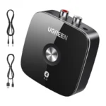 Receptor De Sonido Inalambrico Bluetooth Ugreen (30445) Bt 4.1, Parlante Musical Inalambrico Con Adaptador De 0.13 Pulgadas Y 2Rca