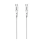 Cable De Carga & Datos Usb-c A Usb-c Teros (Te-70208w) Blanco, Cable 1 Metro