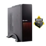 Case Mini Halion (Supra-pro S613) Con Fuente De 350w, Negro, Micro-atx, X1 Fan, Led-rgb