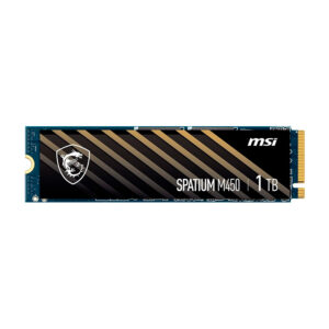 Ssd Solido M.2 Msi Spatium M450 1tb (Sm450n1tb) 80mm, Nvme Pcie, 3600mb/s, 3000mb/s, Gen4 X 4 - Imagen 1