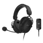 Auricular Hyperx Cloud Alpha S (Hx-hscas-bk/ww) Gaming, Negro, 7.1, Jack X1 + Adaptador Usb