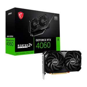 Tarjeta Grafica Msi Geforce Rtx 4060 8gb Gddr6 (Rtx 4060 Ventus 2x Black 8g Oc) 128 Bit - Imagen 1