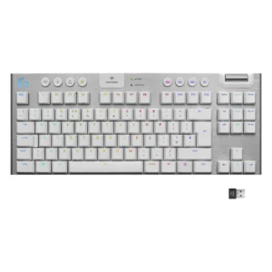 Teclado Inalambrico Logitech G915 Tkl White 80% (920-009660) Gaming, Blanco, Mecanico, Switch Marron, Bluetooth, Led-rgb - Imagen 1