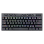 Teclado Inalambrico Redragon Horus Mini Pro 60% (K632rgb-pro) Gaming, Negro, Mecanico, Switch Rojo, Bluetooth, Led- Rgb