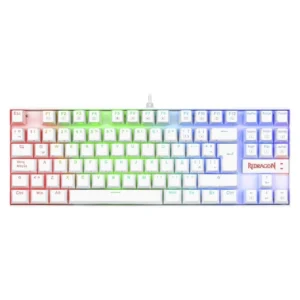 Teclado Redragon Kumara 80% (K552w-rgb-r) Gaming, Blanco, Mecanico, Switch Rojo, Led-rgb - Imagen 1