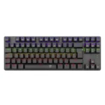 Teclado T-Dagger Bora 80% (T-Tgk313-Rd) Gaming, Negro, Mecanico, Switch Rojo, Led-Rgb