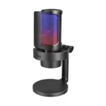 Microfono Fifine A8 Ampligame (A8-b) Negro, Con Control Rgb, Toque De Silencio, Filtro Antipop