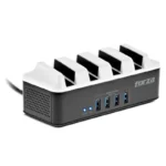 Estacion De Carga Forza (Fsp-4412usb) 4 Puertos Usb, 4 Tomas