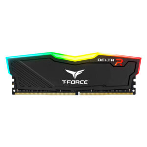 Memoria Ram Teamgroup T-force Delta Rgb Ddr4 16gb/3200 (Tf3d416g3200hc16f01) Negro, Led-rgb - Imagen 1