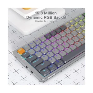 Teclado Inalambrico Redragon Azure 80% (K652gg-rgb-pro) Gaming, Gris, Mecanico, Switch Rojo, Bluetooth, Led-rgb - Imagen 10