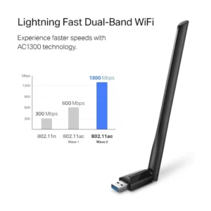 Usb Inalambrico Tp-link Ac1300 ( Archer T3u Plus ) 2.4ghz/400mbps | 5ghz/867mbps | Antena X1 - Imagen 2