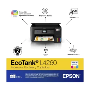 Impresora Multifuncional Epson (L4260) Con Tanque, Imprime, Escanea, Fotocopia, Inalambrico - Imagen 2