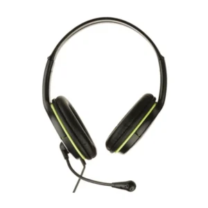 Auricular Genius (Hs-400a) Negro Con Verde, Jack X2 - Imagen 2