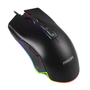 Mouse Philips G201 (Spk9201bl) Gaming, Negro, 6400 Dpi, Led-rgb - Imagen 2