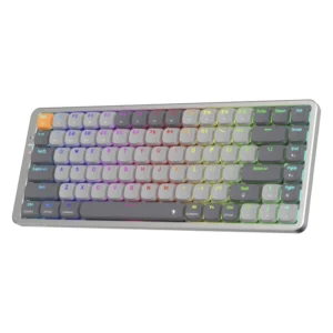 Teclado Inalambrico Redragon Azure 80% (K652gg-rgb-pro) Gaming, Gris, Mecanico, Switch Rojo, Bluetooth, Led-rgb - Imagen 2