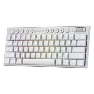 Teclado Inalambrico Redragon Horus Mini Pro 60% (K632w-rgb-pro) Gaming, Blanco, Mecanico, Switch Rojo, Bluetooth, Led-rgb - Imagen 2