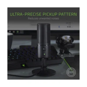 Microfono Razer Seiren X (Rz19-02290100-r3u1) Negro, Patron De Recogida De Supercardiod, Soporte De Choque Integrado - Imagen 2