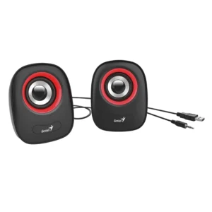 Parlante Genius Sp-q160 (31730027401) 6w, Negro Con Rojo - Imagen 3