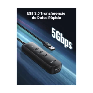 Hub Usb Ugreen 4 Puertos Cm416 (80657) Usb 3.0 - Imagen 2