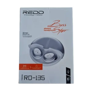 AURICULAR BLUETOOTH REDD BASS STAR ( RO-135-G ) GRIS, BLUETOOTH 5.0 - Imagen 3