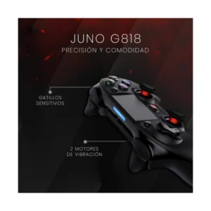 Mando Inalambrico Bt Redragon Juno G818 (G818-b) Negro, Bluetooth 4.2, Para Pc, Ps3, Ps4 - Imagen 3