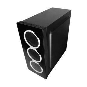 Case Raidmax Neon Argb (G21fwb) Sin Fuente, Negro, Atx, 1 Panel Acrilico, X3 Fan, Led-rgb - Imagen 3