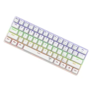 Teclado T-dagger Arena 60% (T-tgk321w-br) Gaming, Mecanico, Blanco, Switch Marron, Led-rgb - Imagen 3