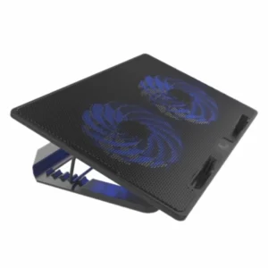 Cooler Para Laptop Xtech (Xta-155) Negro, Para 12" Al 15.6", X2 Fan, Led-azul - Imagen 3