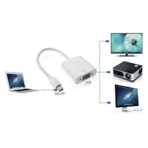 Adaptador Mini Dp A Vga, Blanco - Imagen 3