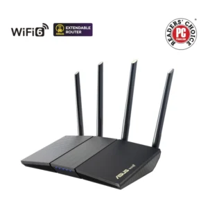 Router Inalambrico Asus Ax1800 Dual Band ( Rt-ax1800s ) 2.4ghz/574mbps | 5ghz/1201mbps | Wifi6 | Antena X4 | Port X4 10/100/1000mbps - Imagen 3