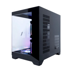 CASE 1STPLAYER MV5-T ( MV5-T BLACK ) SIN FUENTE, NEGRO, MICRO-ATX, 2 PANEL VIDRIO, X3 FAN, LED-RGB - Imagen 4