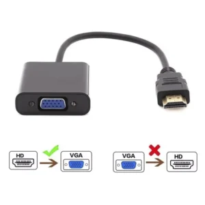 Adaptador Hdmi A Vga, Negro, Con Audio - Imagen 4