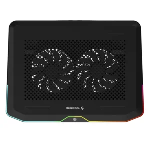 Cooler Para Laptop Deep Cool N80 Rgb (Dp-n222-n80rgb) Negro,  Para 12" Al 17.3", X2 Fan, Led-rgb - Imagen 5