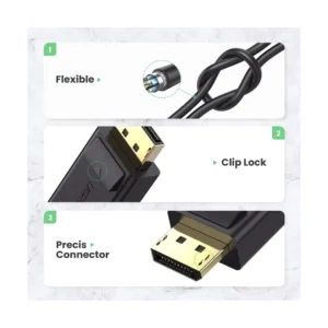 Adaptador Dp A Hdmi Ugreen Mm137 (40363) Cable 25 Cm, 4k - 2k - 30hz, Negro - Imagen 5