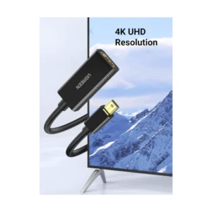 Adaptador Mini Dp A Hdmi Ugreen (40360) Cable 25cm, Negro, 4k 30hz - Imagen 5