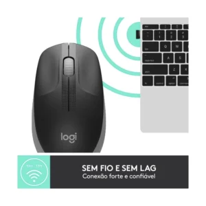 Mouse Inalambrico Logitech M190 (910-005902) Negro Con Gris, 1000 Dpi - Imagen 5