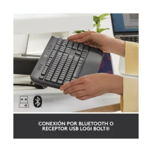 Teclado Inalambrico Logitech K650 (920-010910) Negro, Bluetooth - Imagen 5