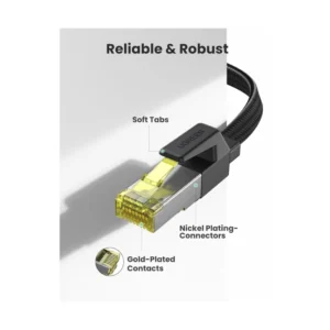 Cable De Red Ugreen Nw189 (6957303841653) Negro, Cat7, 600mhz, 10 Metros - Imagen 5