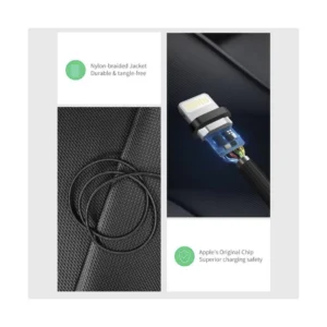 Cable De Carga & Datos Usb A Lightning Ugreen Us199 (60157) 480Mbs, 2.4A, 1.5 Metros - Imagen 5