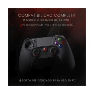 Mando Inalambrico Bt Redragon Juno G818 (G818-b) Negro, Bluetooth 4.2, Para Pc, Ps3, Ps4 - Imagen 6