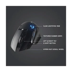 Mouse Inalambrico Logitech G502 Lightspeed (910-005565) Gaming, Negro, 25600 Dpi, 114g, Led-rgb - Imagen 6