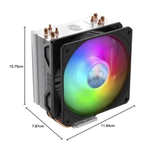 Disipador De Procesador Cooler Master Hyper 212 Spectrum V2 (Rr-2v2l-18pd-r1) 1200/1700-am4/am5+, Negro, Led-rgb - Imagen 6