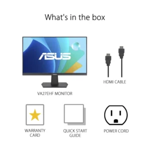 Monitor Asus Led 27" (Va27ehf) Ips, Hdmi, 1ms, 100hz, Fhd - Imagen 7