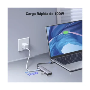 Adaptador Usb-c A 5 En 1 Ugreen Cm511 (15597) 20cm, 3x Usb, X1 Hdmi - Imagen 7