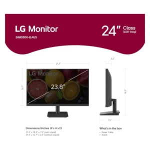 Monitor Lg Led 24" (24ms500-b) Ips, 2 Hdmi, 5ms, 100hz, Fhd - Imagen 8